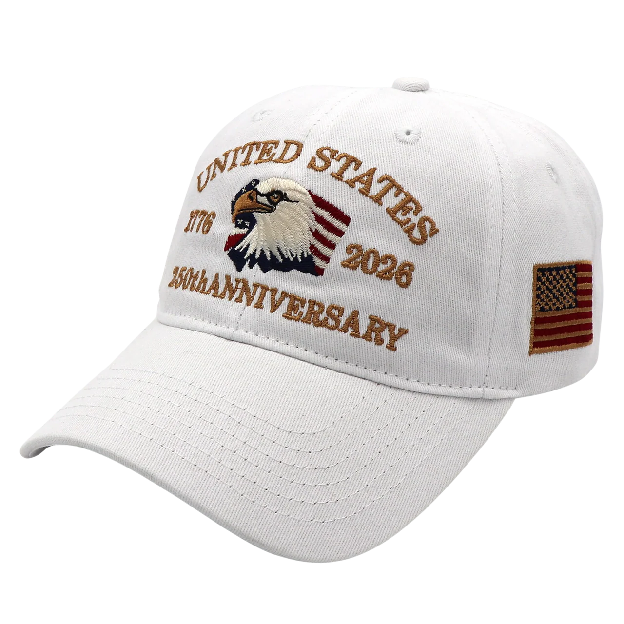 Exclusive USA 250th Anniversary Eagle Cap (1776–2026) — Embroidered