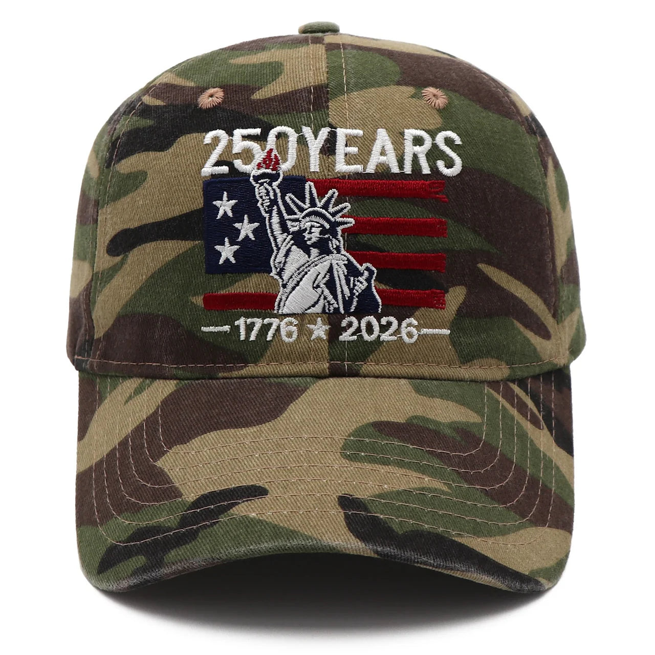 250 Years of Freedom Hat  1776 - 2026 Patriotic Vintage Baseball Cap with Statue of Liberty Embroidery - Great for Dads and Grads