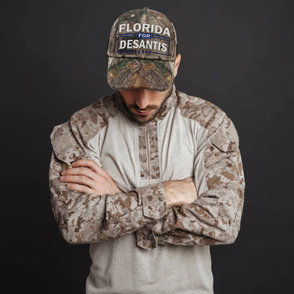 Florida For Desantis Camo Hat